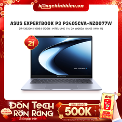 Laptop ASUS ExpertBook P3 P3405CVA-NZ0077W (i7-13620H | 16GB | 512GB | Intel UHD | 14' 2K WQXGA 144Hz | Win 11)