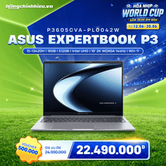 Laptop ASUS ExpertBook P3 P3605CVA-PL0042W (i5-13420H | 16GB | 512GB | Intel UHD | 16' 2K WQXGA 144Hz | Win 11)