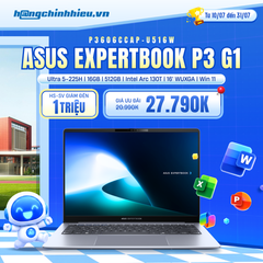 Laptop ASUS ExpertBook P3 G1 P3606CCAP-U516W (Ultra 5-225H | 16GB | 512GB | Intel Arc 130T | 16' WUXGA | Win 11)