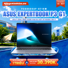Laptop ASUS ExpertBook P3 G1 P3606CCAP-U716W (Ultra 7-255H | 16GB | 512GB | Intel Arc 140T | 16' WUXGA | Win 11)