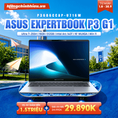 Laptop ASUS ExpertBook P3 G1 P3606CCAP-U716W (Ultra 7-255H | 16GB | 512GB | Intel Arc 140T | 16' WUXGA | Win 11)
