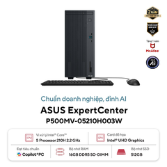 PC ASUS P500MV-05210H003W (Core 5-210H | 16GB DDR5 | 512GB SSD | Win 11 | Xám)
