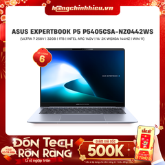 Laptop ASUS ExpertBook P5 P5405CSA-NZ0442WS (Ultra 7 258V | 32GB | 1TB | Intel Arc 140V | 14' 2K WQXGA 144Hz | Win 11 + Office Home 2024)