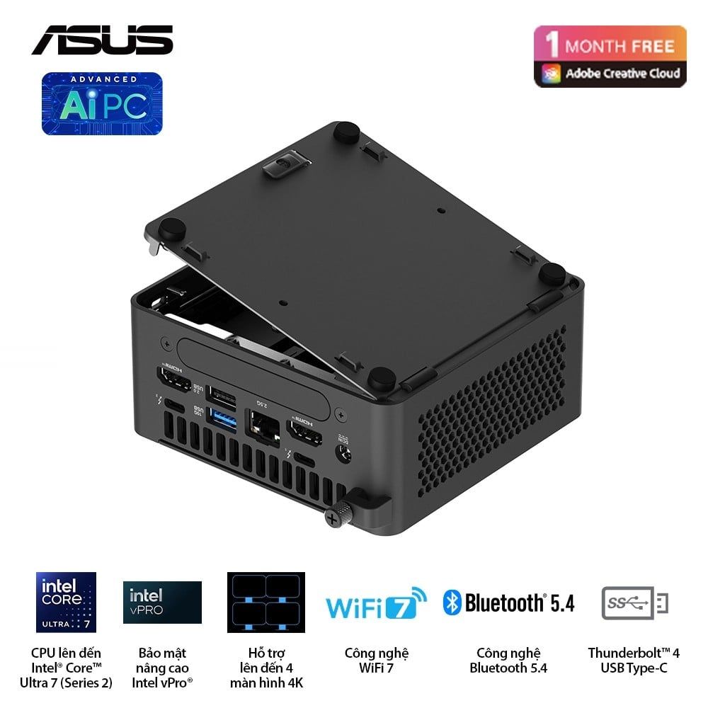 PC Mini ASUS NUC 15 Pro Tall RNUC15CRHU500000I (Ultra 5 225H, Arc Graphics)