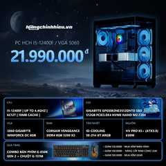 PC GAMING CHÍNH HIỆU INTEL i5 12400F-5060 (i5-12400F | RTX 5060 8GB OC | RAM 16GB | SSD 512GB | PSU 750 )