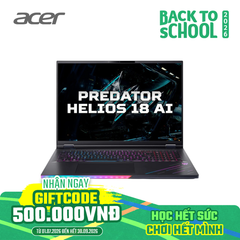 Laptop Gaming Acer Predator Helios PH18-73-98AQ (Ultra 9 275HX | GeForce RTX™ 5090 24GB | 192GB | 6TB | 18' WQUXGA MiniLED 120Hz | Win 11)