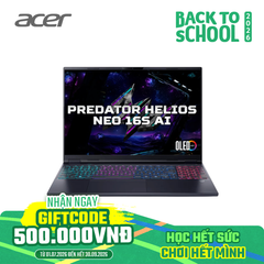 Laptop Gaming Acer Predator Helios Neo 16S AI PHN16S-71-95MS (Ultra 9 275HX | GeForce RTX™ 5070Ti 12GB | 64GB | 2TB | 16' WQXGA OLED | Win 11)