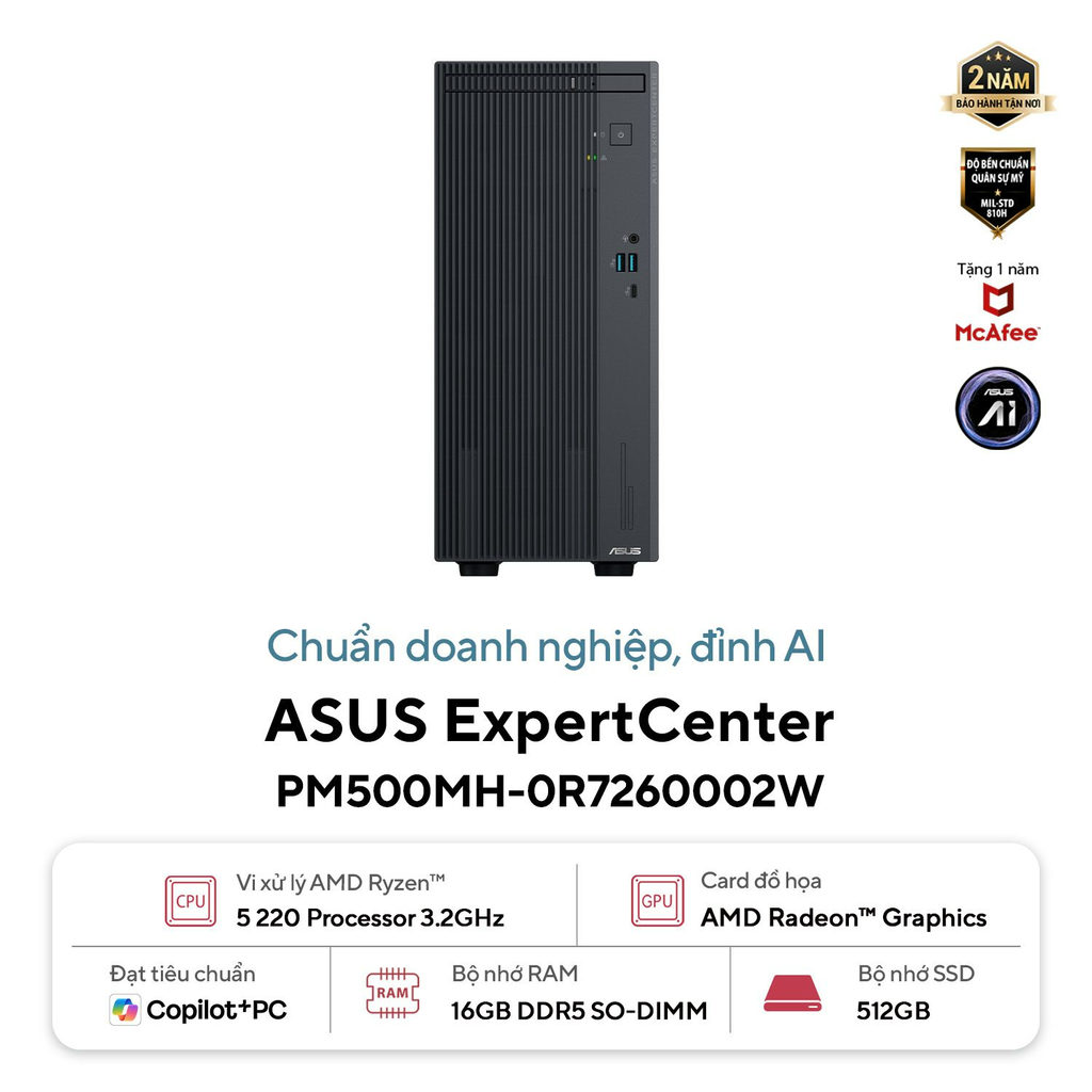 PC ASUS PM500MH-0R7260002W (Ryzen 7-260 | 16GB DDR5 | 512GB SSD | Win 11)