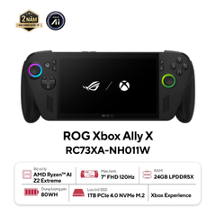 Máy chơi game ASUS ROG Xbox Ally X RC73XA-NH011W (Ryzen AI Z2 Extreme | 24GB | 1TB | AMD Radeon Graphics | 7' FHD | Win 11)