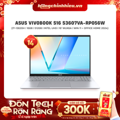 Laptop ASUS VivoBook S16 S3607VA-RP056W (i7-13620H | 16GB | 512GB | Intel UHD | 16' WUXGA | Win 11 + Office Home 2024)