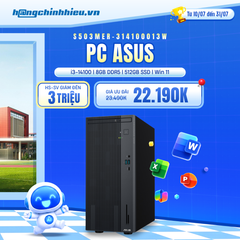 PC ASUS S503MER-314100013W (i3-14100 | 8GB DDR5 | 512GB SSD | Win 11)