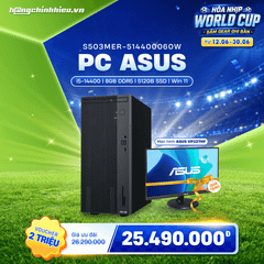 PC ASUS S503MER-514400060W (i5-14400 | 8GB DDR5 | 512GB SSD | Win 11)