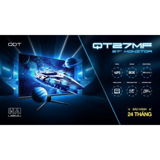 Màn Hình QDT QT22MF 21.5 inch FHD IPS 100Hz