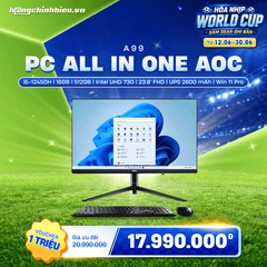 PC All In One AOC A99 (i5-12450H | 16GB | 512GB | Intel UHD 730 | 23.8' FHD | UPS 2600 mAh | Win 11 Pro)