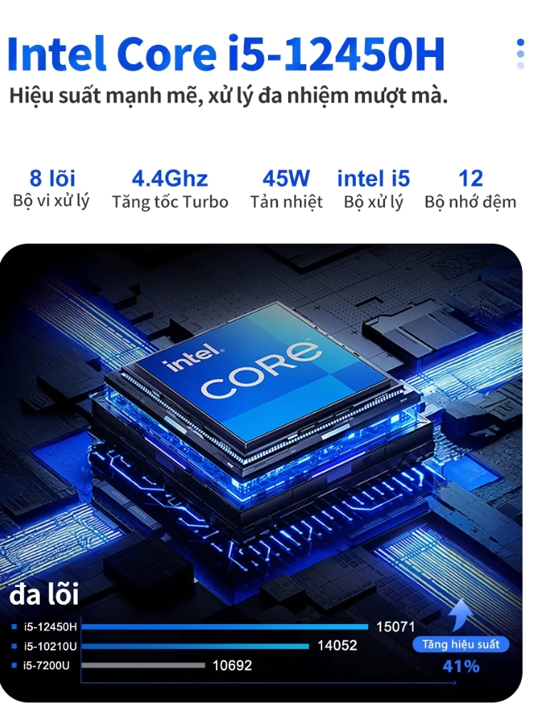 PC All In One AOC A99 (i5-12450H | 16GB | 512GB | Intel UHD 730 | 23.8' FHD | UPS 2600 mAh | Win 11 Pro)
