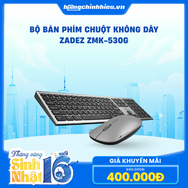 Bộ bàn phím chuột không dây Zadez ZMK-530G
