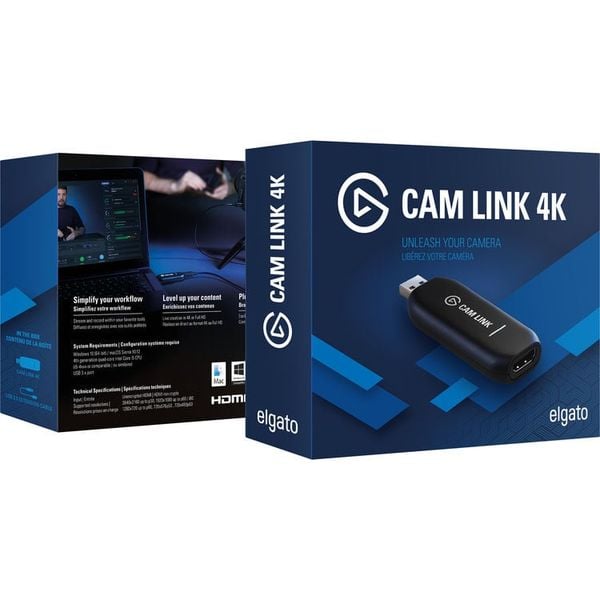 Elgato Cam Link 4K – Bộ Chuyển Đổi Camera HDMI Thành Webcam 4K