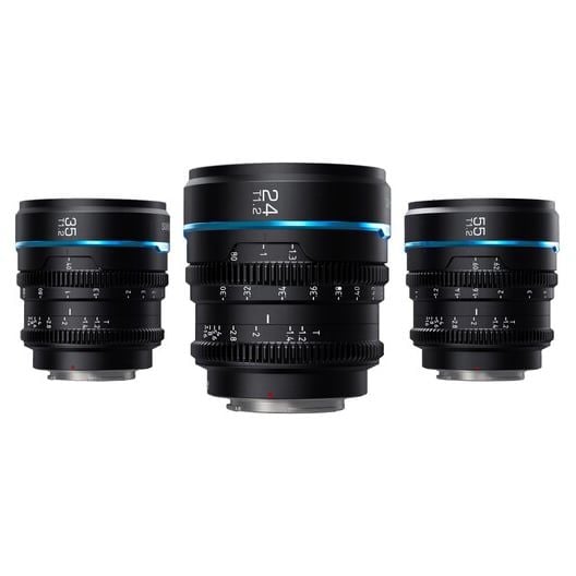 Combo 3 ống kính Cine SIRUI Night Walker 24/35/55mm T1.2 S35