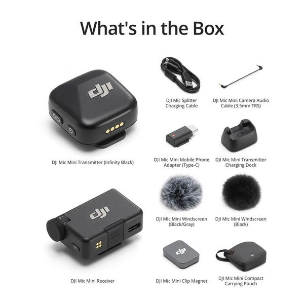 Micro DJI Mic Mini 2 (bản 1 TX + 1 RX)