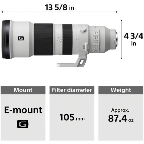 Ống kính Super-tele zoom Sony FE 400-800mm F6.3-8 G OSS