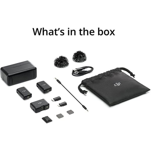 Micro không dây DJI Mic (bản 2 phát & 1 nhận) - Hàng chính hãng