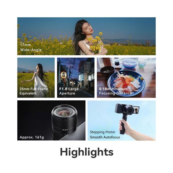 Ống kính TTArtisan 17mm F1.8 AIR - autofocus