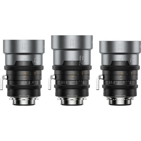 Combo 3 ống kính Cine Anamorphic Sirui IronStar 75/100/135mm T1.9 Full Frame – 1.5x, PL/EF, Cinema Lens chuyên nghiệp