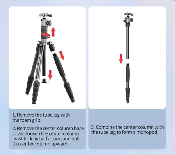 Chân Máy Ảnh SIRUI A005 + Ballhead P10