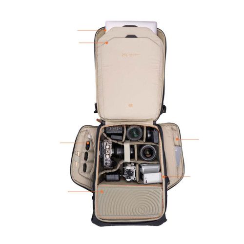 Balo máy ảnh PGYTECH OneGo 2 dung tích 25L (Màu đen)