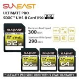 Thẻ nhớ Suneast SDXC UHS-II V90 pSLC tốc độ đọc 300MB/s - Dung lượng 64GB, 128GB, 256Gb, 512Gb