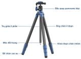 Chân máy Benro Slim Tripod Aluminum - TSSL08AN00P
