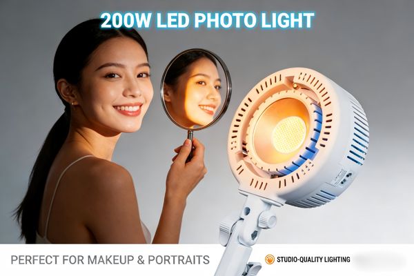 Đèn LED LIYADI R200 công suất 200W - COB - Dáng đèn tròn