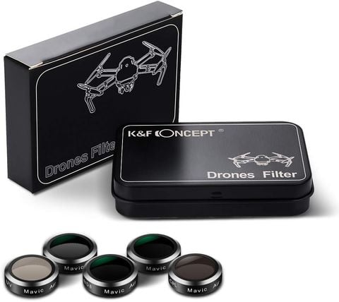 Bộ filter K&F Concept 5 món cho DJI Mavic Air (ND4/ND8/ND16/UV/CPL)