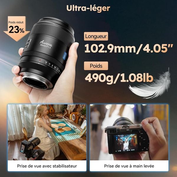 Ống kính SIRUI Aurora 35mm F1.4 Autofocus