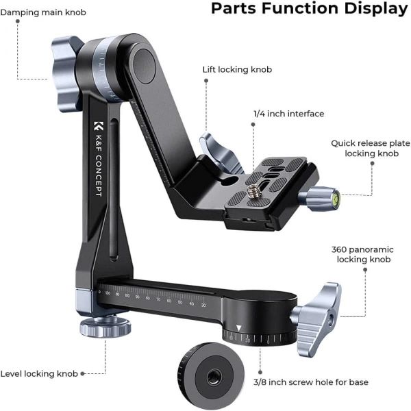 Gimbal head 360 K&F Concept - KF31.052