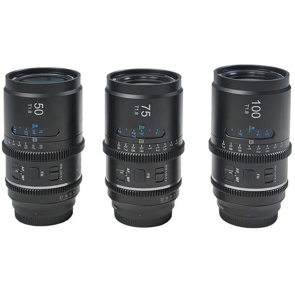 Ống kính Combo 3 lens SIRUI Astra: 50mm T1.8 + 75mm T1.8 + 100mm T1.8 Autofocus Anamorphic