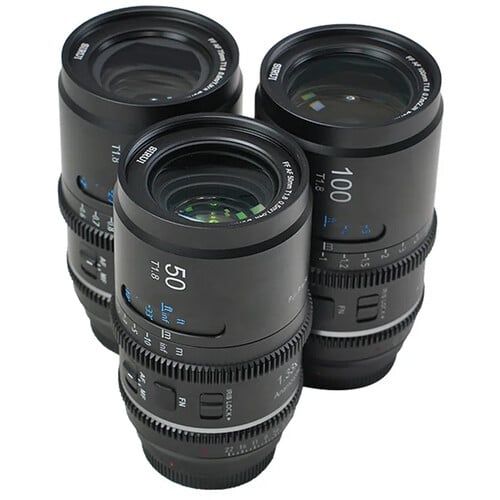 Ống kính Combo 3 lens SIRUI Astra: 50mm T1.8 + 75mm T1.8 + 100mm T1.8 Autofocus Anamorphic