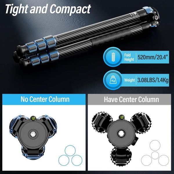 Chân máy chuyên nghiệp SIRUI AM-324 + ballhead AM-40