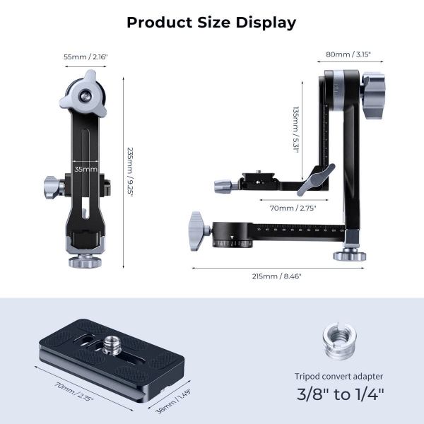 Gimbal head 360 K&F Concept - KF31.052
