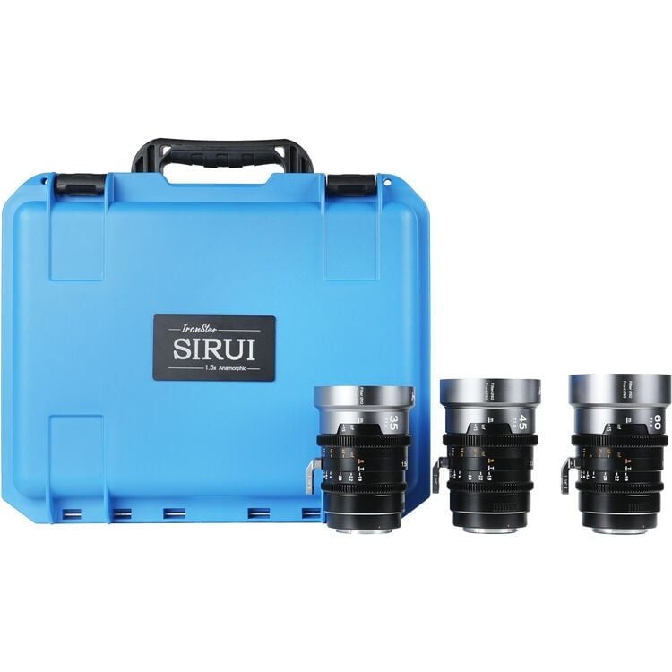 Combo 3 ống kính Cine Anamorphic Sirui IronStar 35/45/60mm T1.9 Full Frame – 1.5x, PL/EF, Cinema Lens chuyên nghiệp
