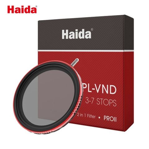 Filter CPL-VND Haida Pro II size 95mm (CPL + Vari ND3~7stops) - HD4781-95