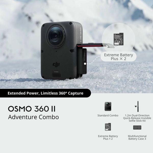 DJI Osmo 360 II Limitless Riding Combo