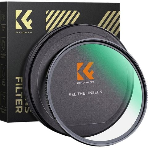 Filter UV K&F Concept MCUV Nano-X kính siêu cứng, đánh bóng hai mặt, chống nước, chống trầy xước, phủ xanh chống phản xạ - KF01.1858