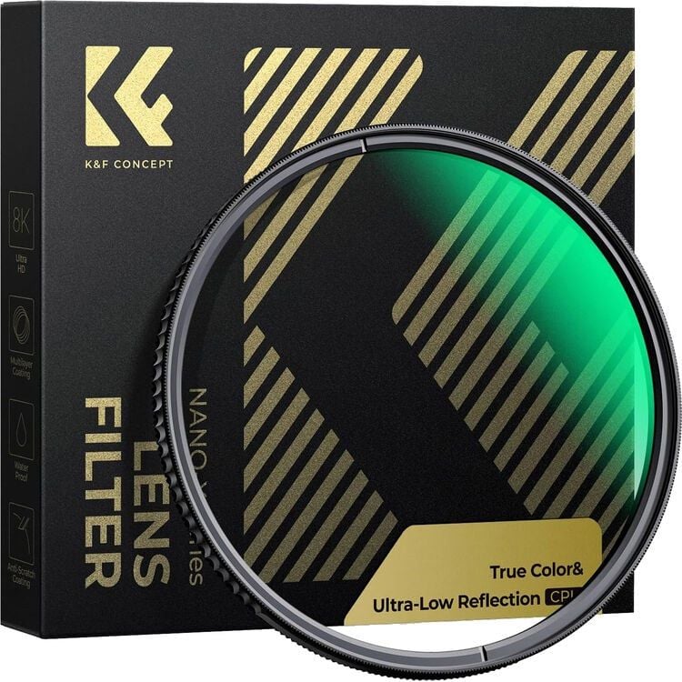 Filter K&F Concept phân cực CPL  - màu sắc trung thực, phản xạ siêu thấp - KF01.2893