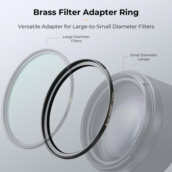 Vòng chuyển đổi filter K&F (step-up ring) chất liệu đồng thau - KF05.314