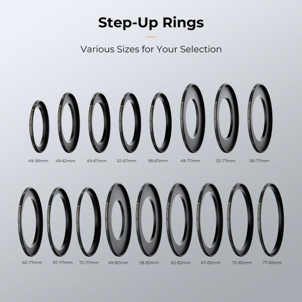 Vòng chuyển đổi filter K&F (step-up ring) chất liệu đồng thau - KF05.314