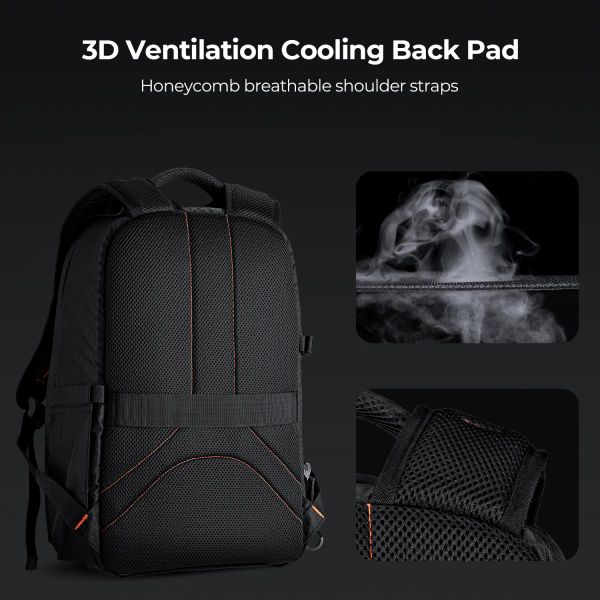 Ba lô máy ảnh KF13.140 Nature Wander 05 - 18L (màu đen cam)