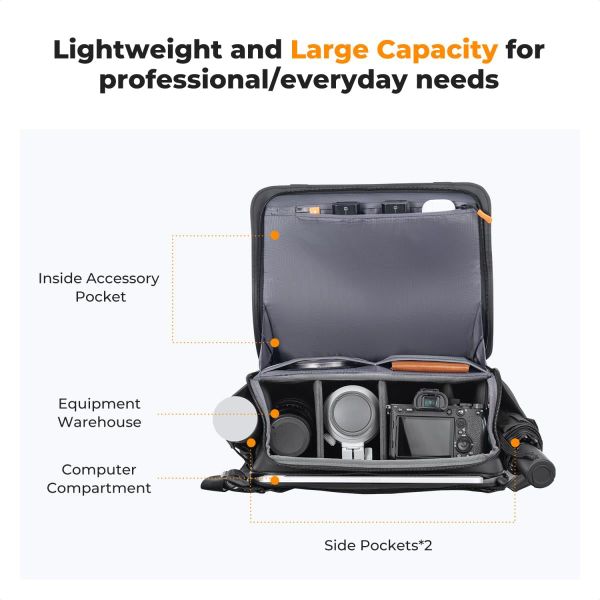 Túi đựng máy ảnh KF13.163 Sling Bag 10L Urban Wander 10 (màu Đen)