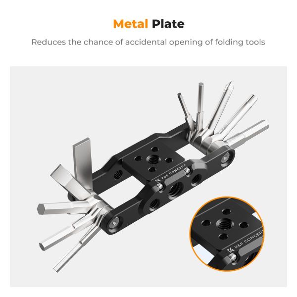 Bộ dụng cụ gấp đa năng K&F Tool kit 10 trong 1, kèm tô vít cầm tay – KF31.099