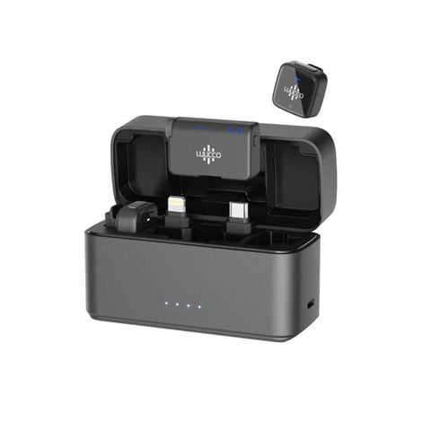 Micro không dây Luucco AirMic 2 TX + 1 RX, khử ồn AI, cự ly 250m